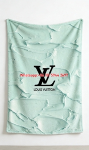 LV Mint Texture Blanket Tiffany Blue LV Throw IMG_3259